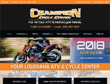 Tablet Screenshot of championcyclecenter.com